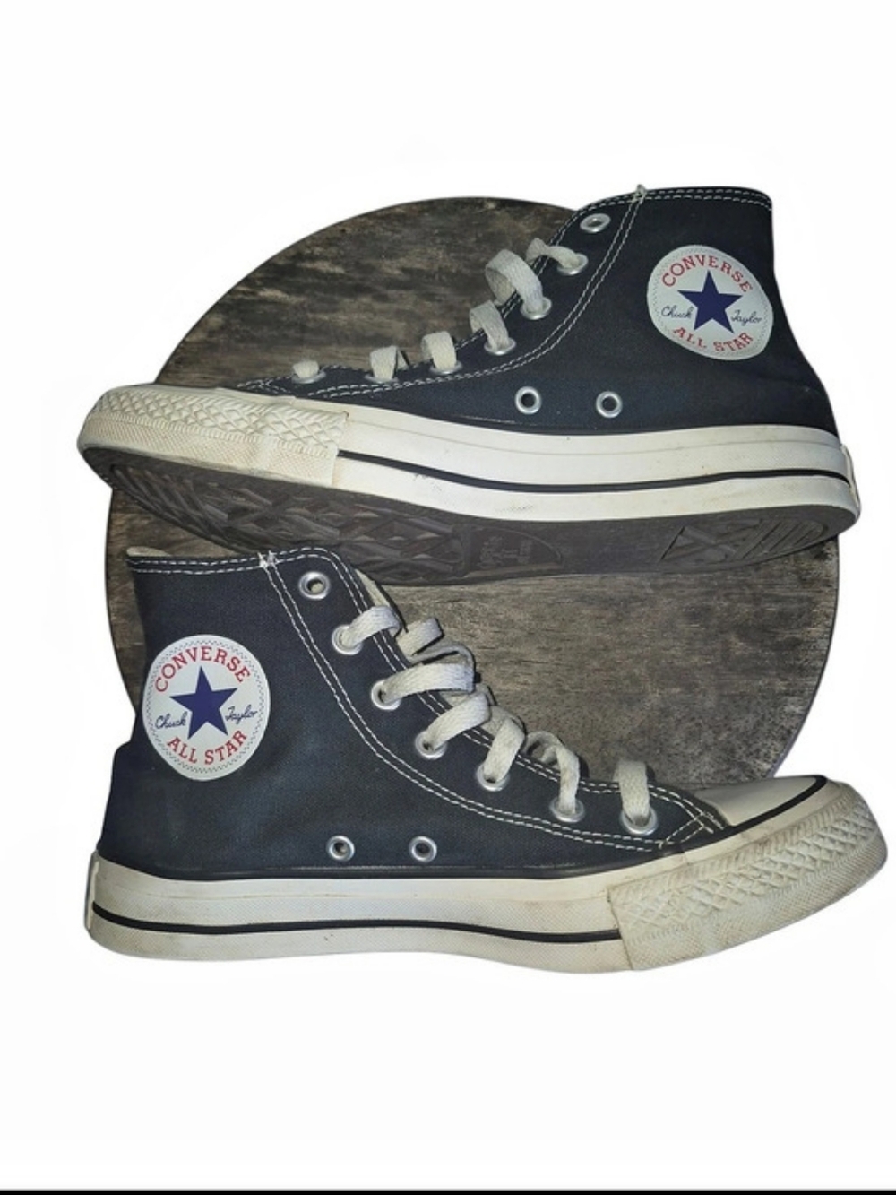 Converse Chuck Taylor All Star Black & White High-Top Unisex Sneakers Size 7.5